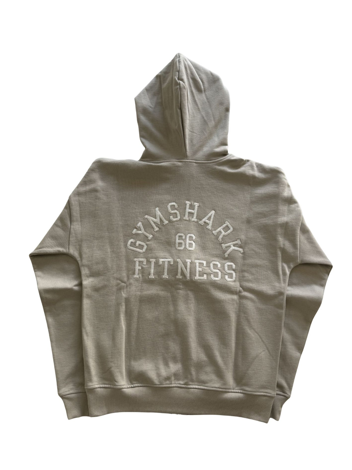 Fitness Embroidered Graphic Zip Up Hoodie